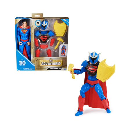 DC UNIVERSE DC COMICS : Pack Figurine Superman 30 Cm + Accessoires Justice League