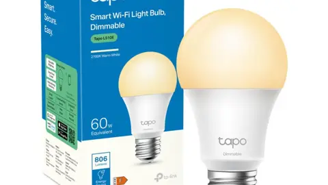 Tapo Ampoule Connectée WiFi LED E27 Blanc Chaud 2700K, Dimmable 8.7W 806Lm