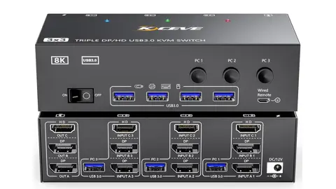 Switch KVM 3 PC / 3 Moniteurs – à 74,99 €
