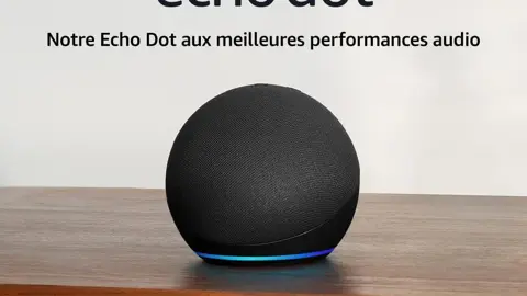 Echo Dot | Enceinte connectée Bluetooth et Wi-Fi au son puissant