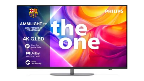 TV QLED Philips The One 55PUS9050 139 cm 4K UHD Ambilight 2025 Gris métal