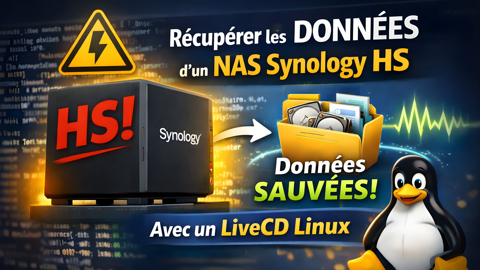 Récupérer les données d’un NAS Synology en panne avec un LiveCD Linux