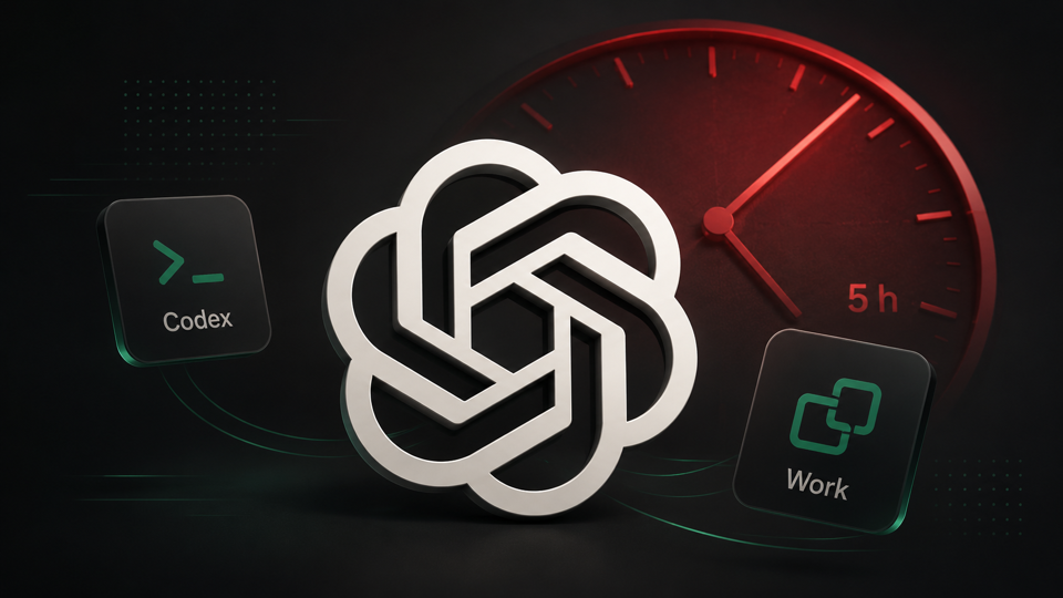 ChatGPT Plus : la limite de 5 heures revient pour Codex et Work