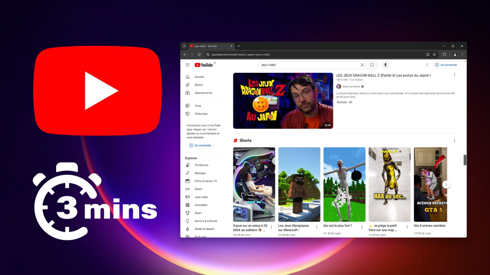 YouTube rallonge la durée des Shorts à 3 minutes !