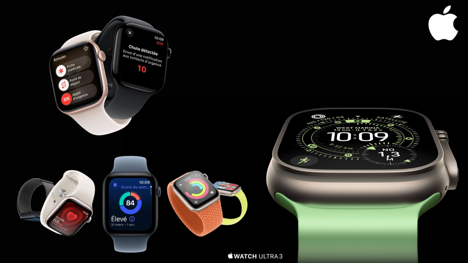 Apple Watch Series 11, SE 3 et Ultra 3 : Apple muscle sa gamme avec santé, autonomie et satellite