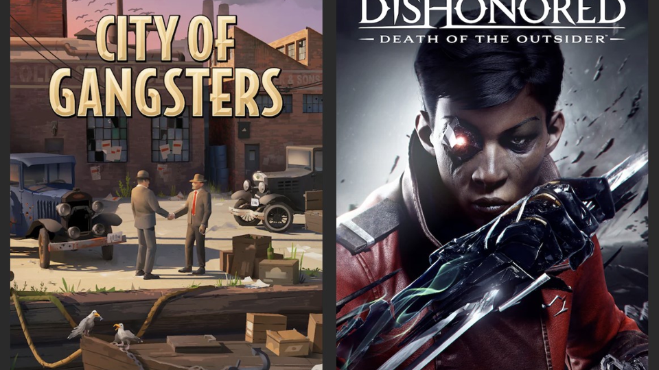 Les jeux gratuits de la semaine sur l'Epic Games Store : Dishonored Death of the Outsider et City of Gangsters !