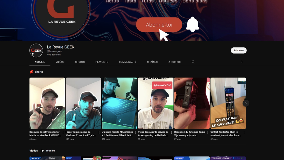 Retrouvez désormais toutes mes vidéos sur le site