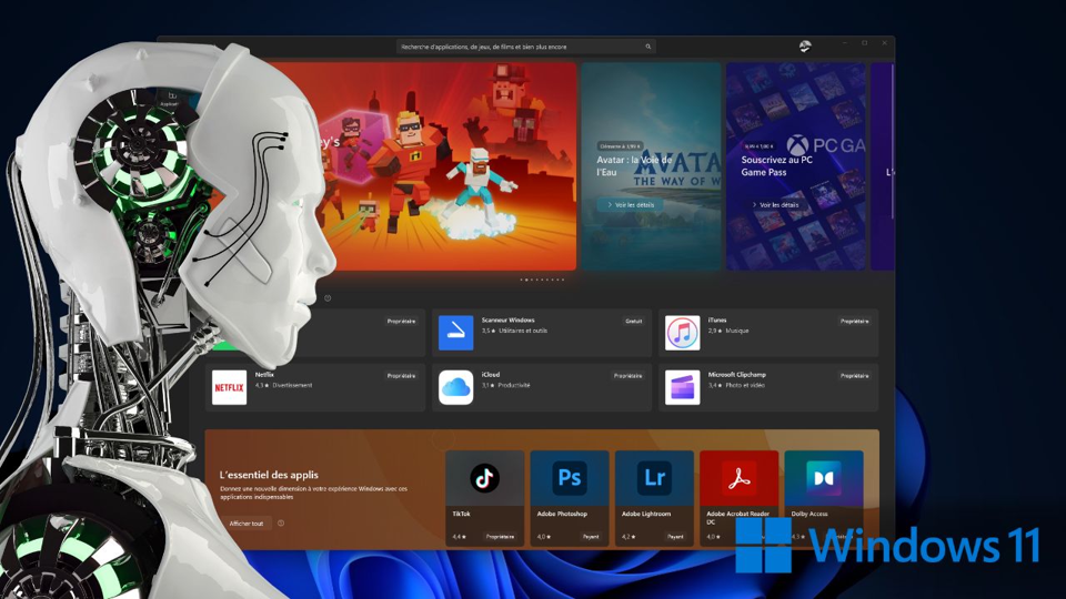 L'intégration de l'IA dans le Microsoft Store de Windows 11 : Un aperçu
