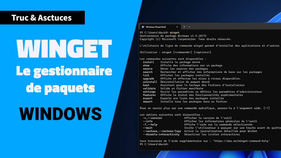 Winget : comment utiliser le gestionnaire de paquets de Windows ?