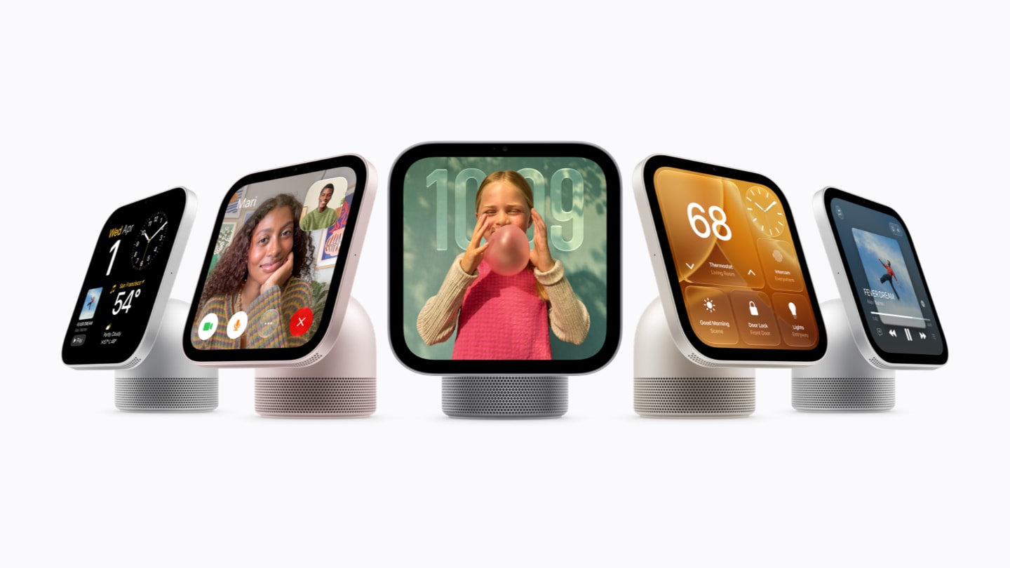 Les versions à poser de l’Apple HomeView.