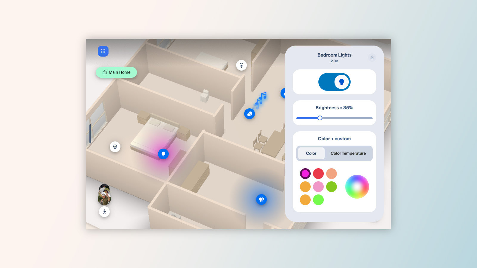 Démonstration officielle du contrôle des éclairages dans Alexa Home Map
