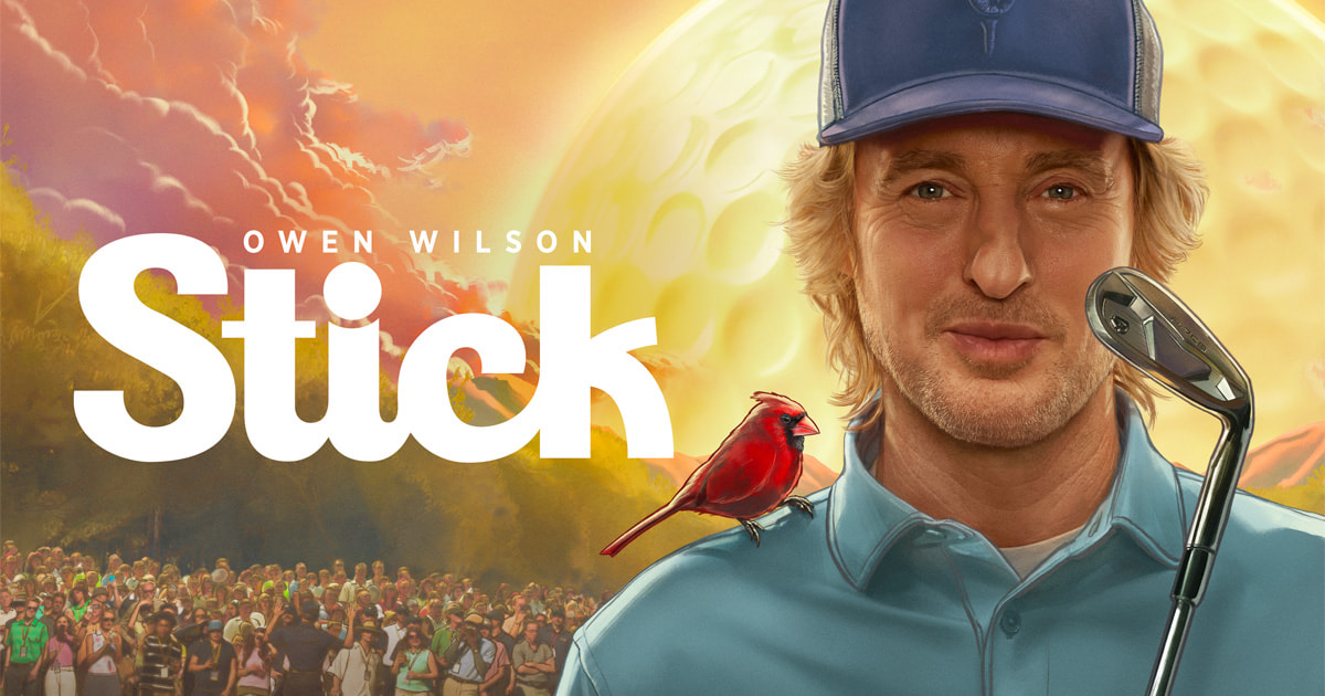 Owen Wilson sur le visuel officiel de Stick saison 2